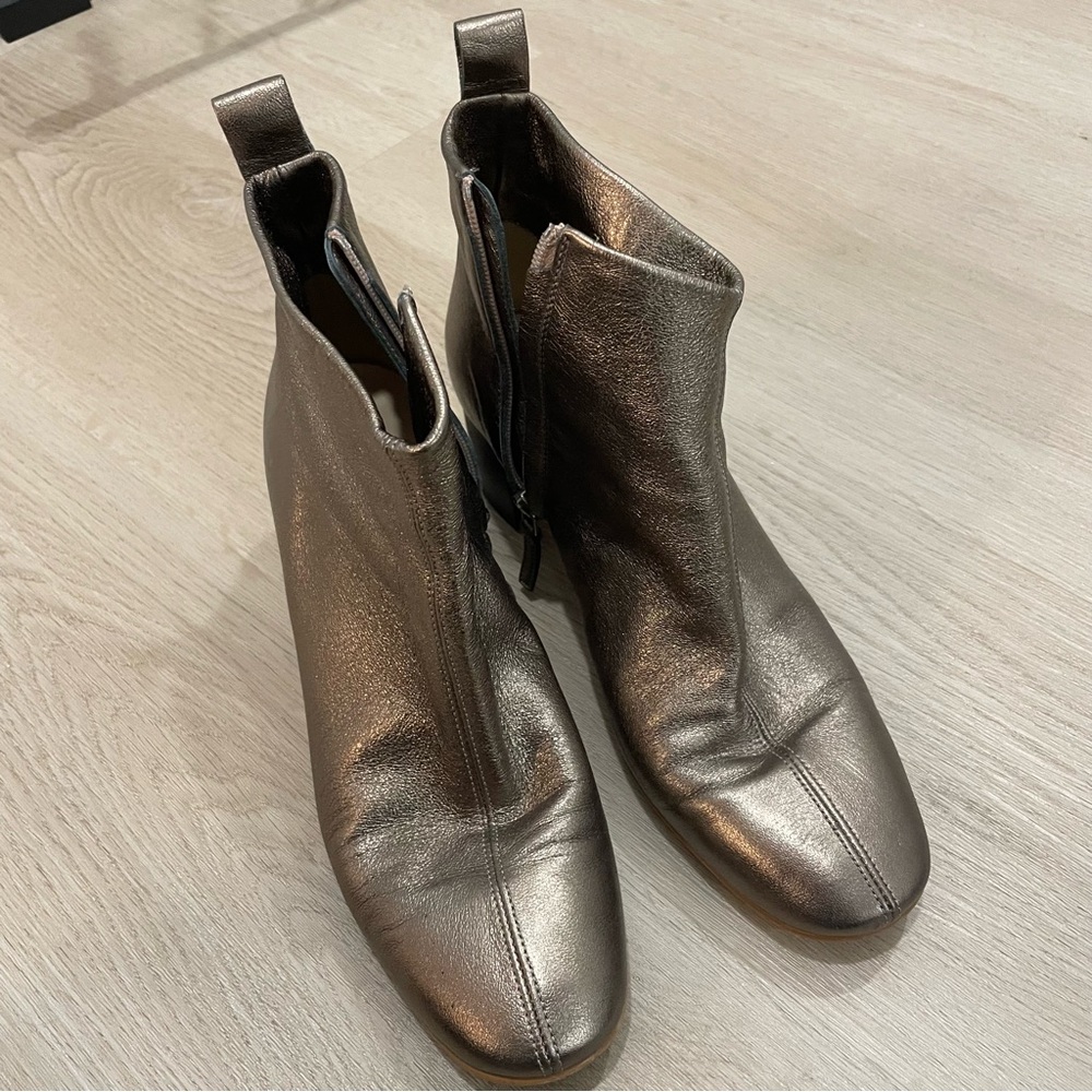 Everlane Metallic Ankle Boots